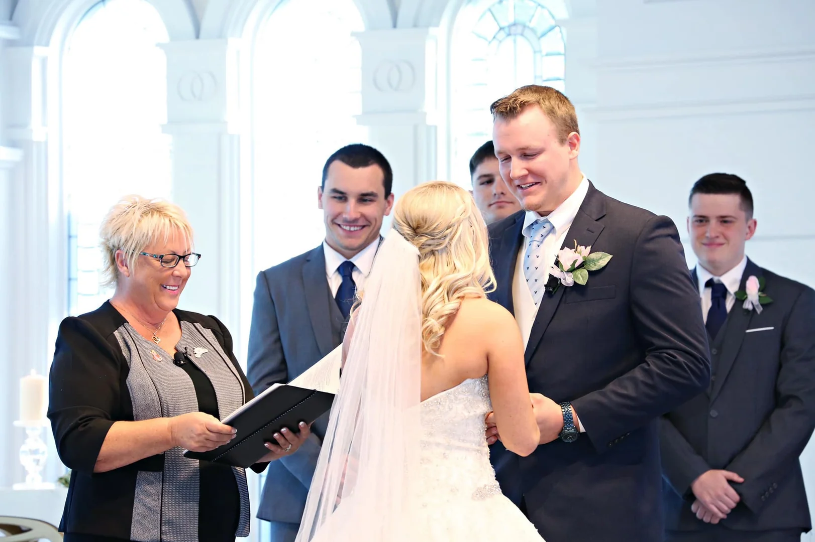 Wedding ceremony in Deltona, Florida officiated by Katherine Imundi