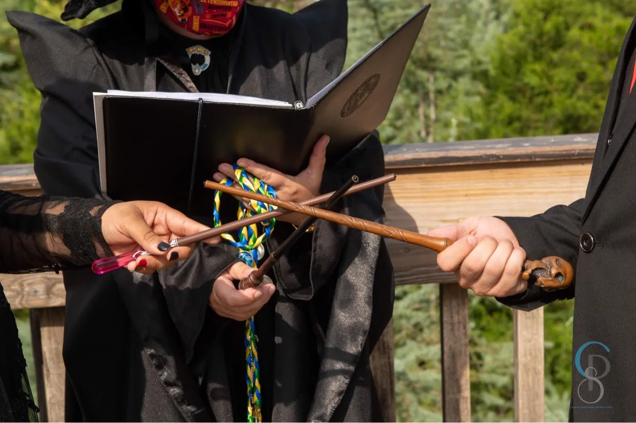 Wizardly themed wedding ceremony in Central Florida